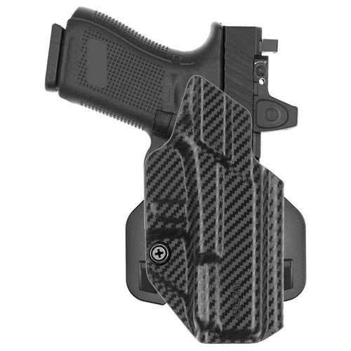 Tulster OWB Range+ Kydex Paddle Holster in Right Hand fits: Glock 19 / 19X / 23/25 / 32/44 / 45 | Optic Cut Outside The Waistband Open Carry