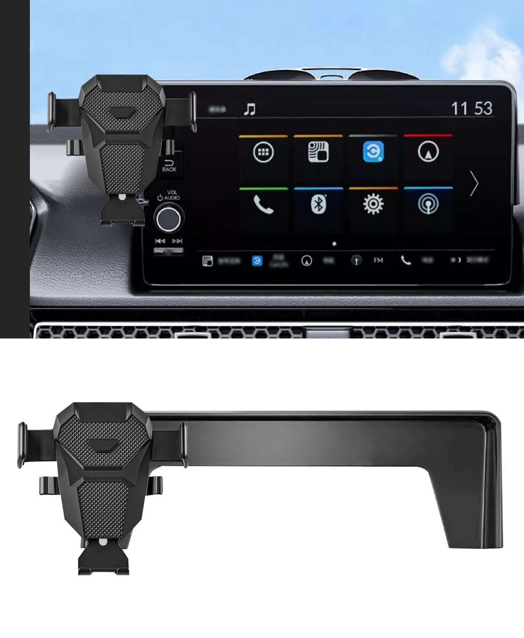 Kephth Car Phone Holder For Honda Civic Accessories 2022-2024 2025&Crv 2023-2025 Dash Mount Cell Phone Holder For Most Smartphon