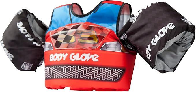 Body Glove Paddle Pals Motion Life Jackets - The Safest Patented U.S. Coast Guard Approved Kids Swim Vest 33-55 LBS