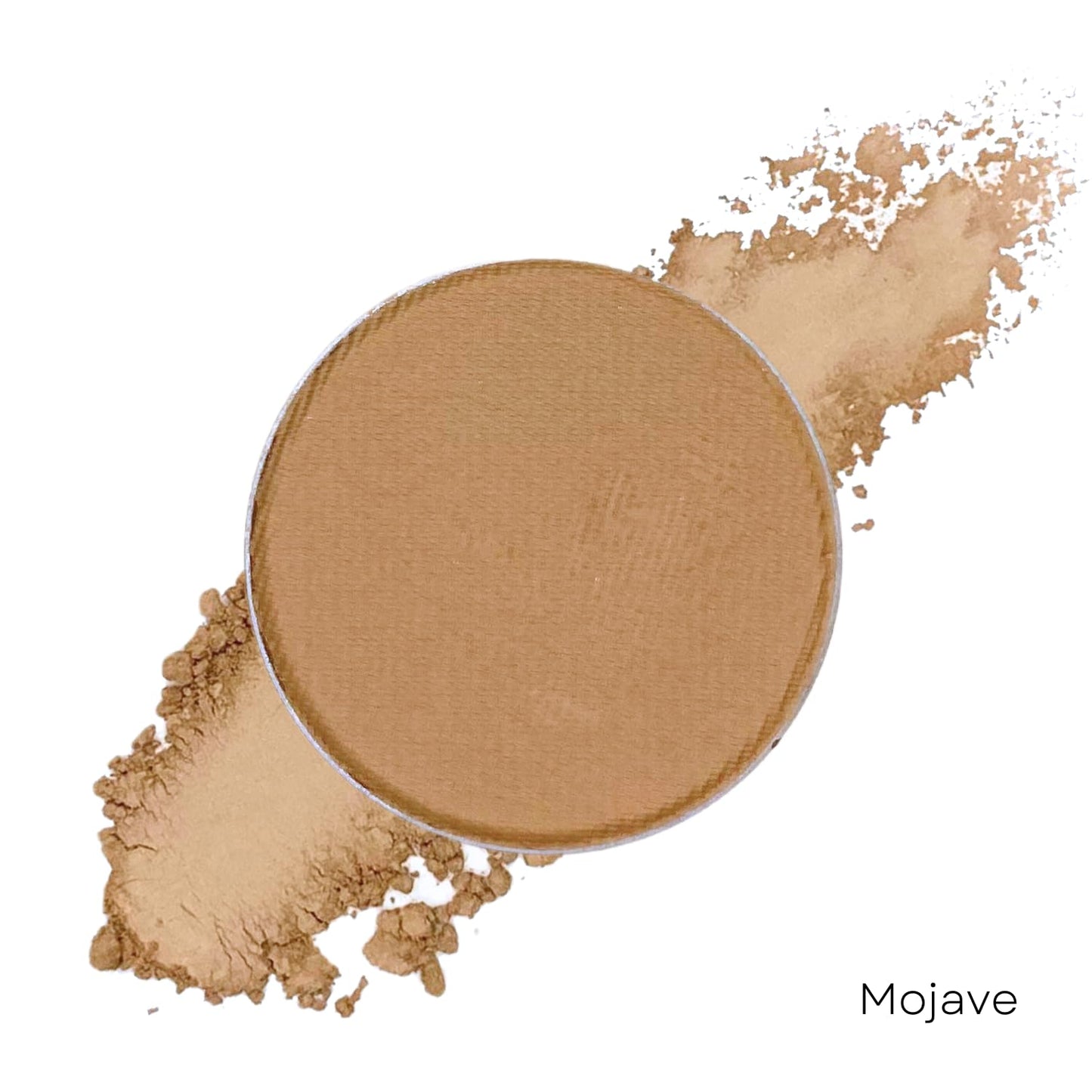 Honeybee Gardens Pressed Powder Eye Shadow Single Refill, Mojave, Matte Light Earthy Brown, Long-Wearing, Creaseproof Mineral Co