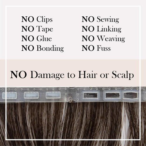 ZIPLOOKS | Ombréage Hair Extensions | Human Hair Extensions | Ombre Ash Blonde to Platinum Balayage Highlights with ZTool Application, Damage-Free Hair & Scalp, 16 Inch, #18/60, 4 Pcs 20g