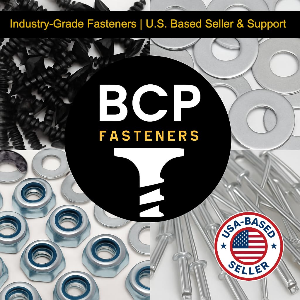 BCP Fasteners #8 x 1/2", 100 Qty Phillips Small Black Modified Truss Head Screws, Deep Thread Sharp Point, Carbon Steel Black Phosphate Coated Self-Tapping Screws for Wood & Metal BCP1077