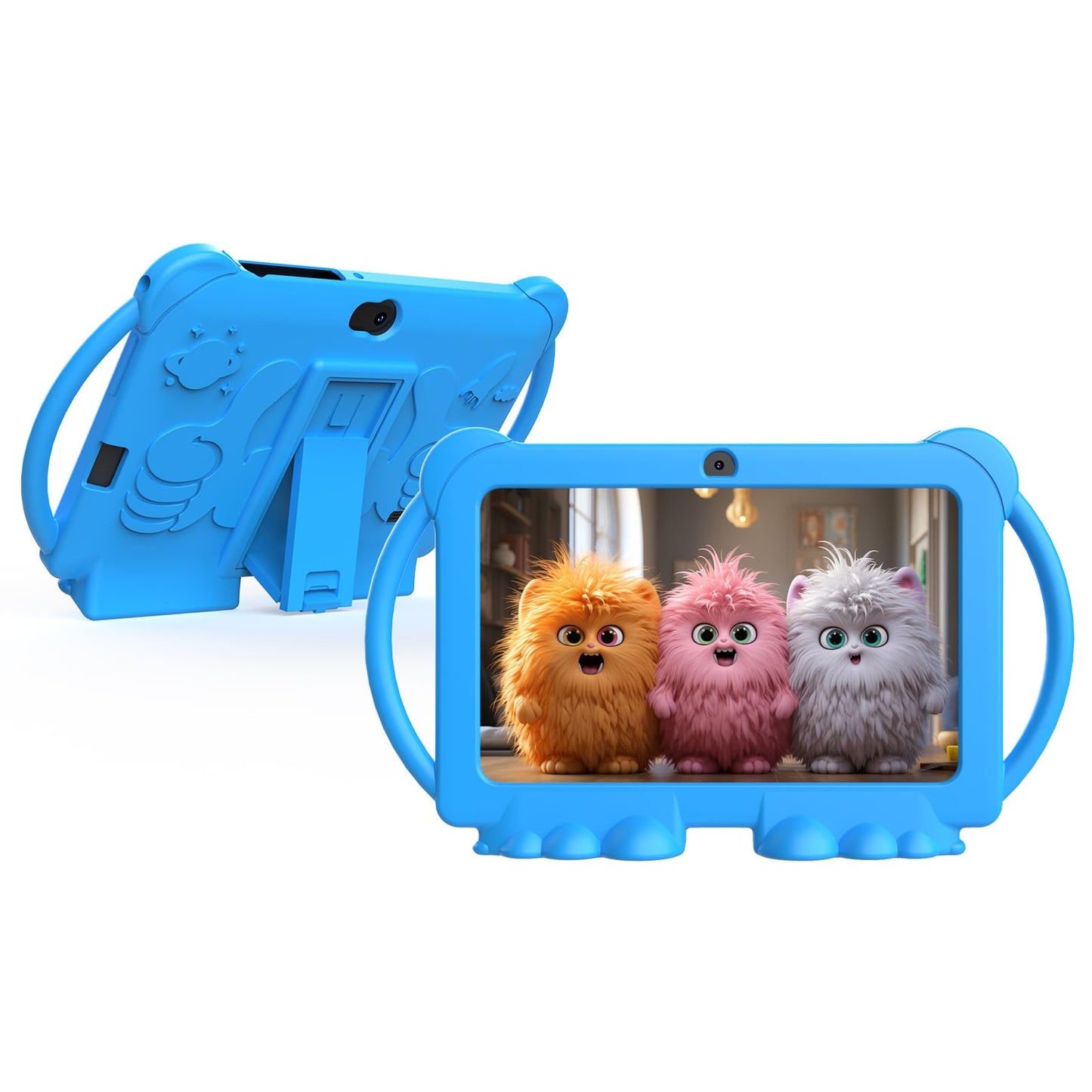 Kids Tablet 7 Inch For Boys Girls Android Tablets For Kids, 4Gb Ram 32Gb Rom Toddler Tablet, Wifi Bluetooth, Safety Eye Ips Scre