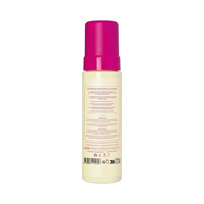 Coco & Eve Bali Bae Self Tan Set (Dark). All Natural Sunless Tanning Mousse. Instant Self Tanning Lotion with Bronzer, Miit & Back Applicator for Flawless Application and Bronze