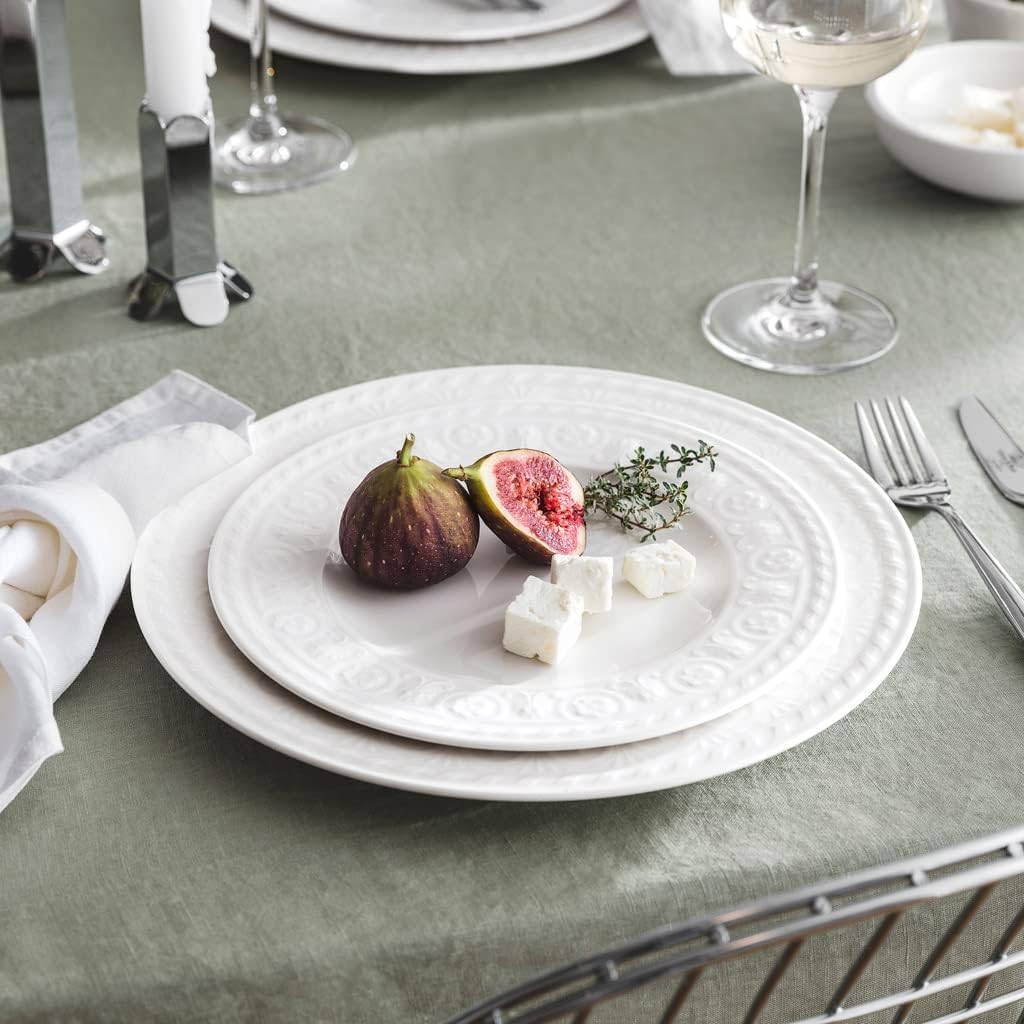 Villeroy & Boch Cellini Dinner Plate, 10.5 in, Premium Porcelain, White
