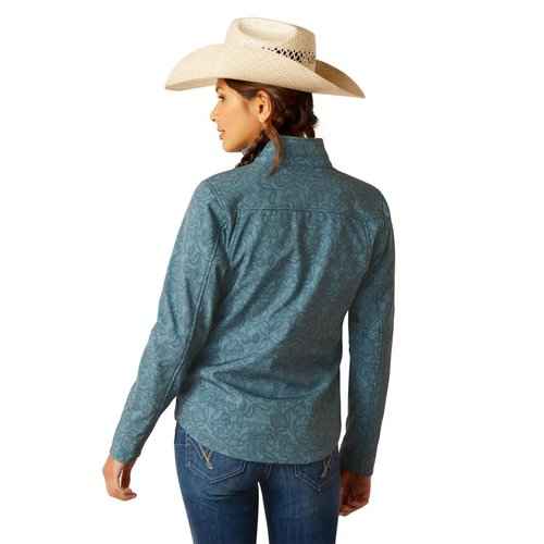ARIAT Women's New Team Softshell Jacket, Zinc Bridle, X-Small