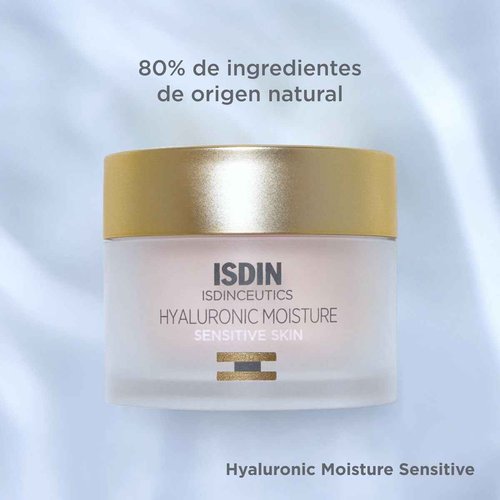 ISDIN Isdinceutics Hyaluronic Moisture Sensitive Skin Calming Daily Face Moisturizer with Hyaluronic Acid 1.76 OZ (Standard)