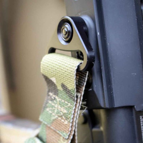 Sheriff of Baghdad B-Sling 1.5" MFQD | 2-Point B-Sling | All Metal Hardware Included| for Fast Transitions - Black Multicam