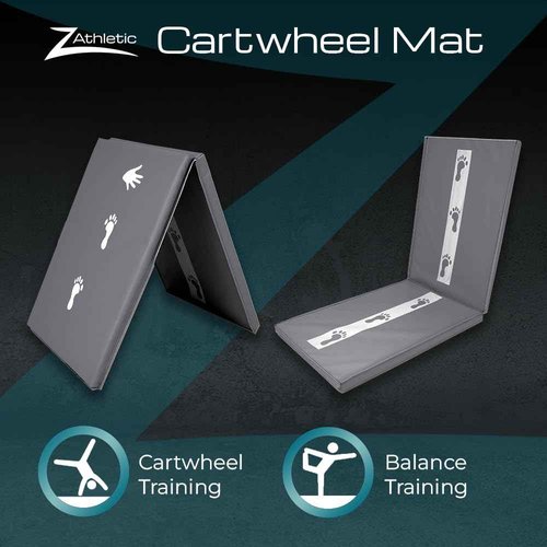 Z Athletic Children's Cartwheel and Beam Training Folding Mat for Gymnastics and Tumbling