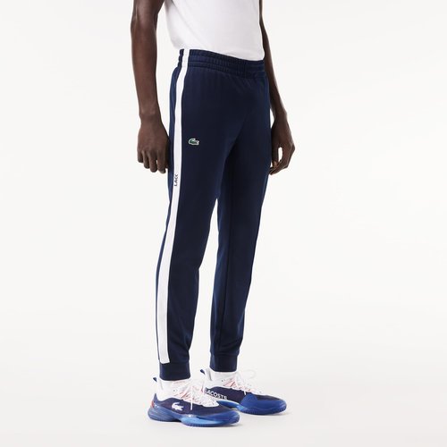 Lacoste Men's Sport Sportsuit Tennis Sweatpants, Navy Blue/White, Medium