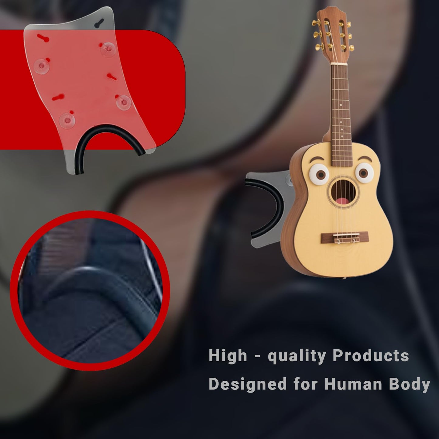 Classical Guitar Support Suction Steamline Guitar Support Frame