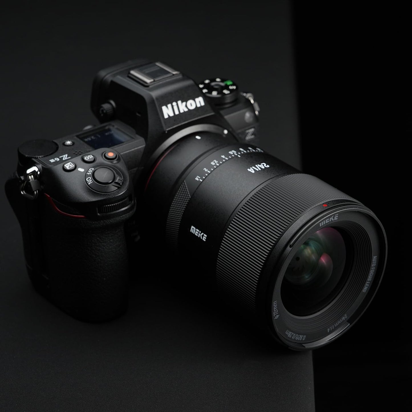 Meike 24mm F1.4 AF Ultra Wide Angle Large Aperture Auto Focus STM Full Frame Super High Resolution 10K Prime Lens Compatible with Nikon Z Mount Cameras Z50 Z50II Z5 Z6 Z7 Z6II Z7II Z6III Z9 Z30 Z8 ZR