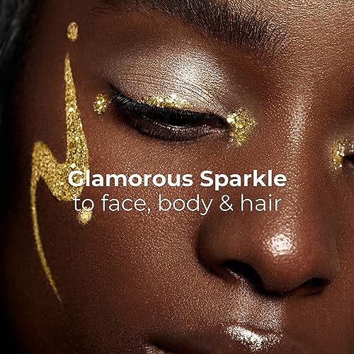 LAMEL Insta Glitter Bomb: Quick-Dry Holographic Face & Body Glitter Gel | Long-Lasting Shine & Effortless Removal | Perfec...
