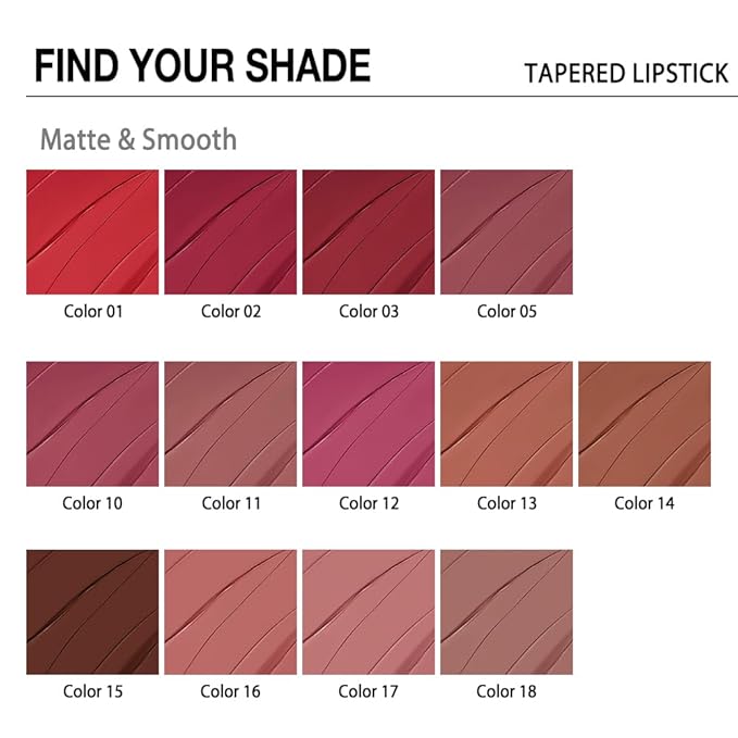 evpct Fire Red Gradient Matte Lipstick Lip Liner Crayon Combo Pencil Set for Women Long Lasting Waterproof, Red Matte Cream Lip Liner and Lipstick Combo Makeup Set, Flawless Gradual Ombre Effect