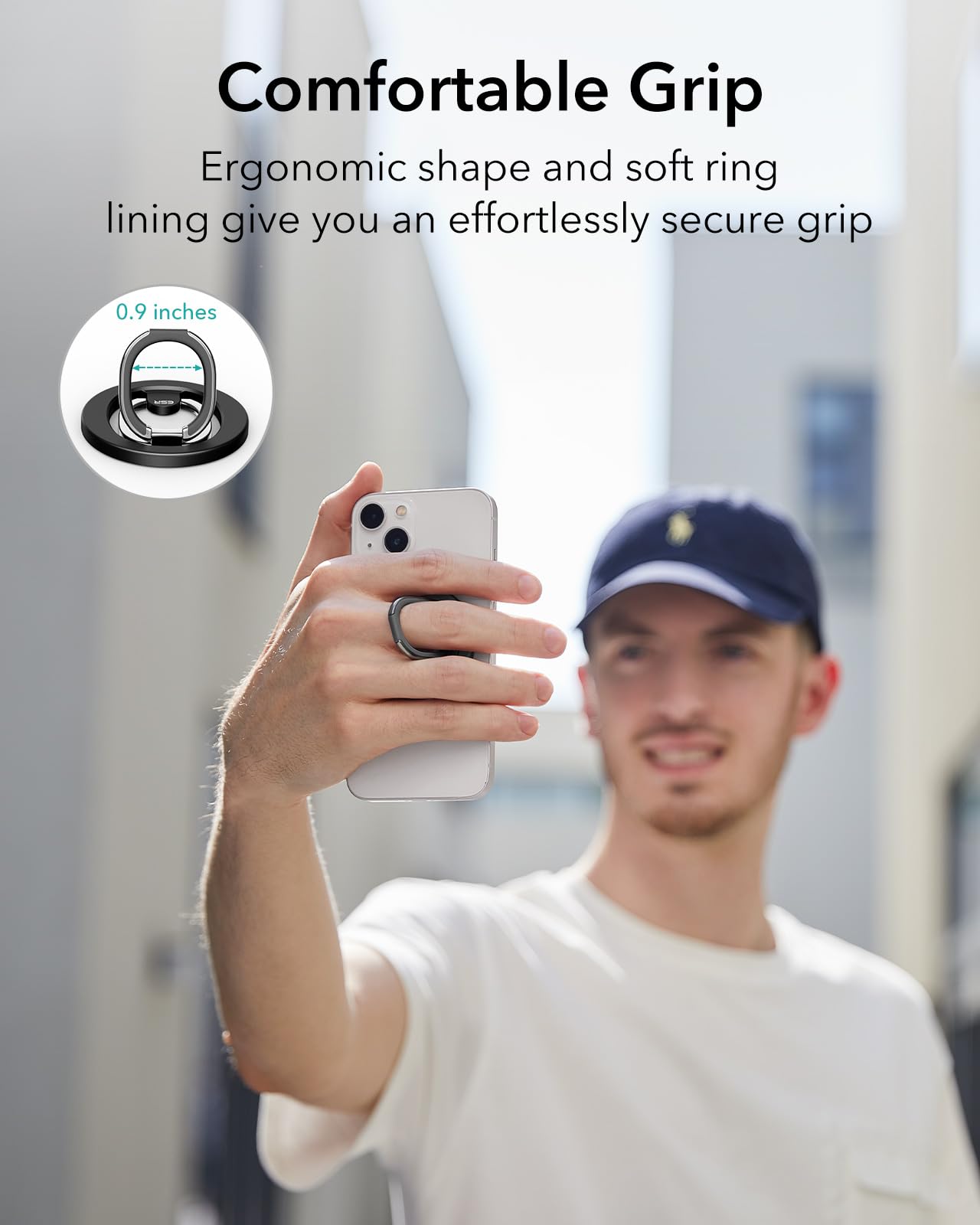 Esr For Magsafe Phone Grip, Magsafe Ring Holder, Magnetic Phone Ring Holder, Magnetic Phone Grip With 2-Way Stand For Iphone 17/