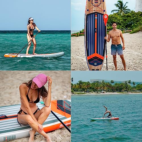 Niphean Inflatable Paddle Board, Niphean Inflatable Stand Up Paddle Board with Durable SUP Accessories, 11' and 10'6'' Sta...