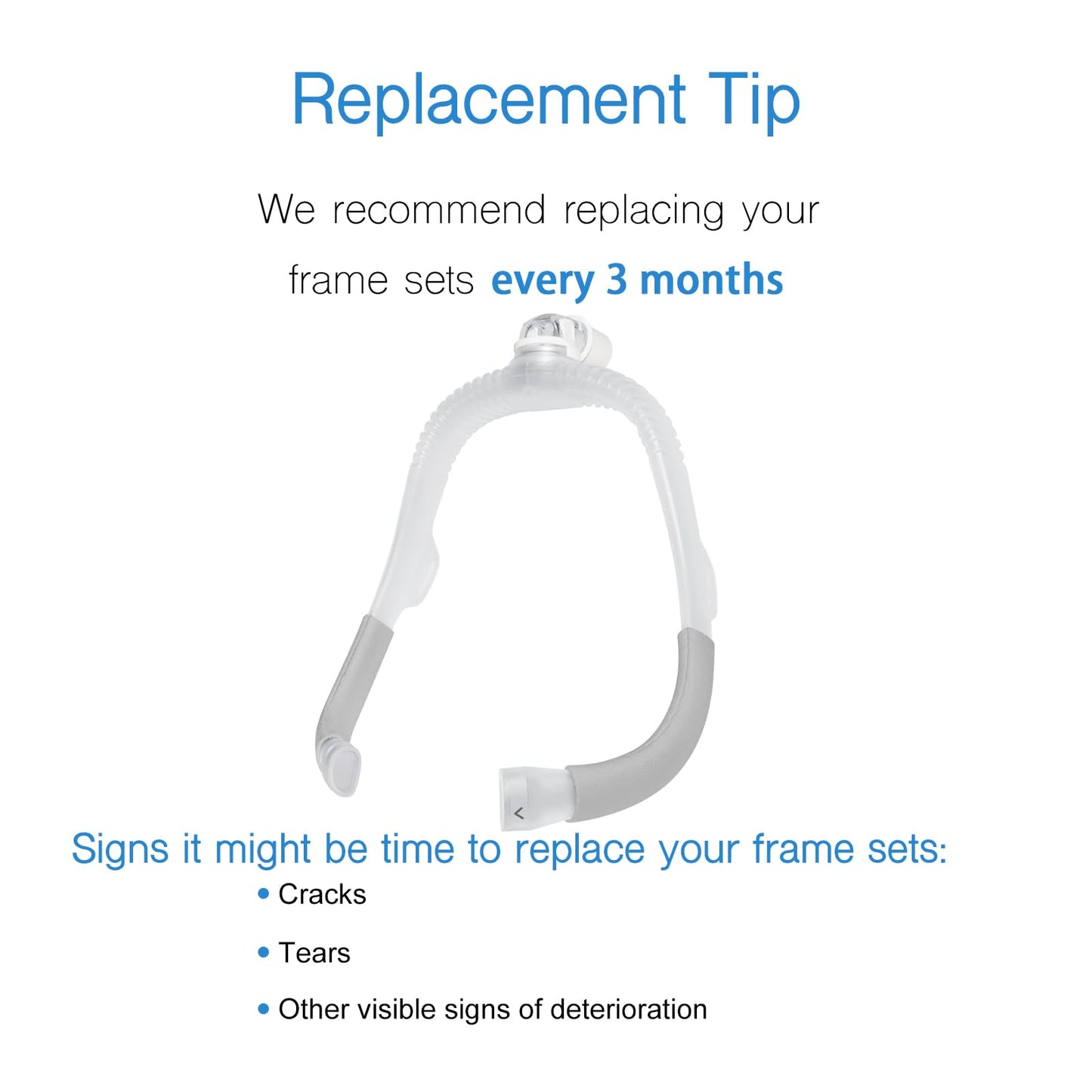 Replacement AirFit P30i N30i Elbow and Frame for Resmed Cpap P30i N30i Pillows Nasal Mask Frame Without Nasal Pillows Cushion - Headgear Not Included - Standard