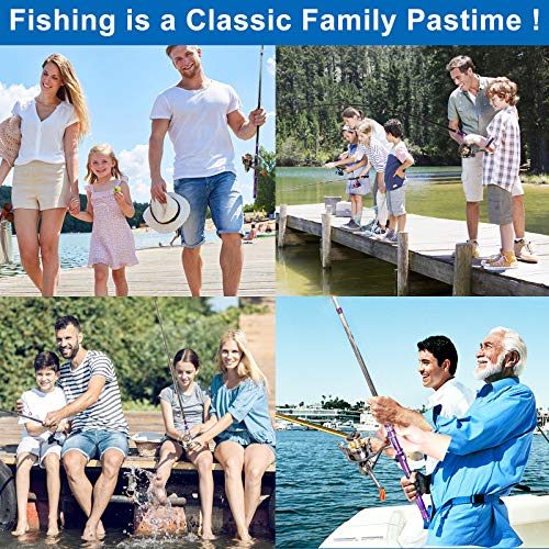 Castaroud Fishing Rod and Reel Combos, Carbon Fiber Telescopic Fishing Pole Kit with Spinning Reel, Fishing Line, Fishing ...