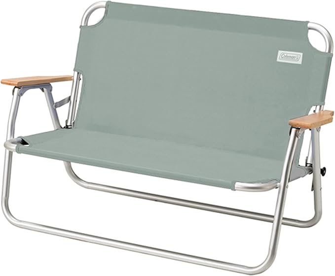 Coleman Living Collection Premium Outdoor Bench, Lightweight Folding Bench Seats 2 People, Supports up to 450lbs, Great fo...