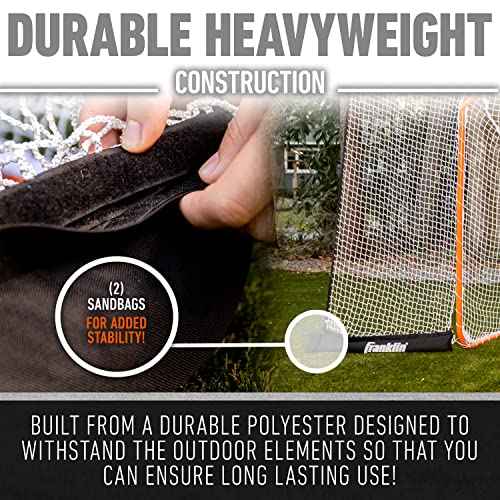 Franklin Sports Lacrosse Backstop Net - Lax Goal Backstop Net for Shooting Training + Practice - Extra Large + Durable - 12' x 9'