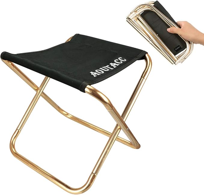 AOUTACC Ultralight Portable Folding Camping Stool for Outdoor Fishing Hiking Backpacking Travelling(XL:13"x14"x15";Large:1...