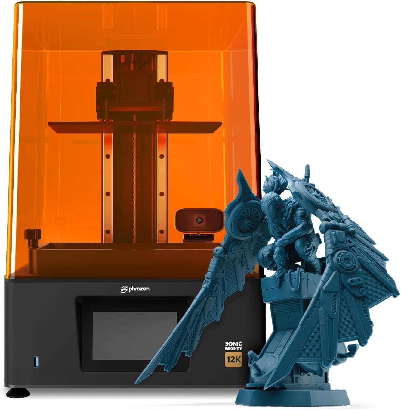 phrozen Sonic Mighty 12K LCD Resin 3D Printer, 10" Monochrome LCD, Tabletop 3D Resin Printer with 19*24µm XY Resolution, 8.6*4.8*9.3 Inch Printing Volume for Models, Miniatures and Action Figures