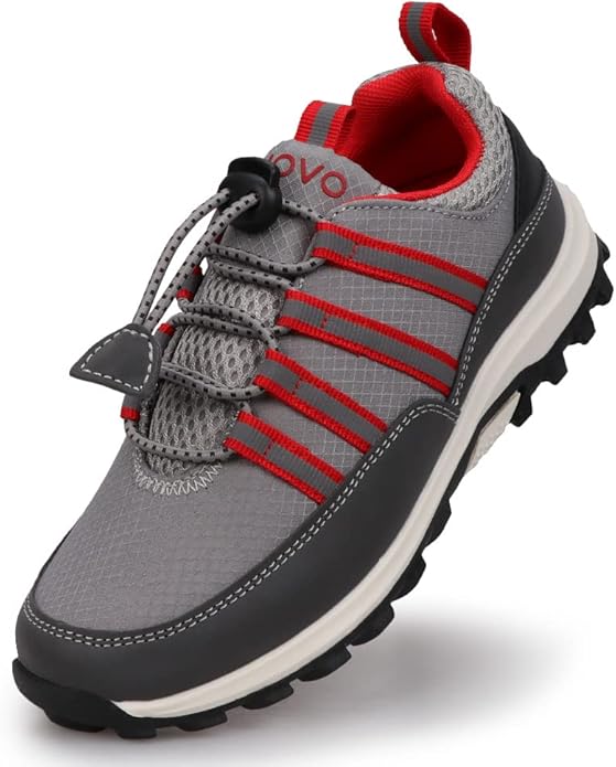UOVO Boys Sneakers - Boys Hiking Tennis Running Shoes - Kids Waterproof Athletic Outdoor Sneakers - Non-Slip Comfortable (...