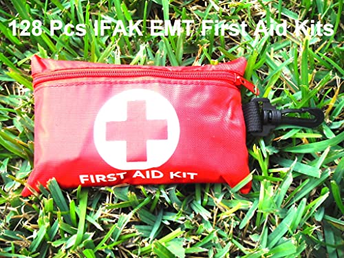 Galaxylense 128 Pcs First Aid Kits Small for Survival Emergency Trauma Military Tactical Medical School Office Home Travel...