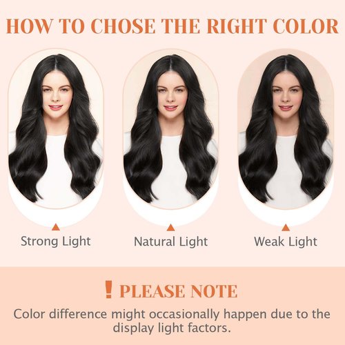 TESSHAIR 5 Clip One Piece Clip in Hair Extensions Real Human Hair 18 Inch Human Hair Clip in Extensions Dark Brown 3/4 Full Head Hair Extensions Clip ins Long Straight 90g