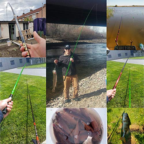 Goture//Telescopic Tenkara Fishing Rod Kit//Ultralight Travel Fishing Rod,Portable Collapsible Bass Crappie Rod, Carbon Fi...