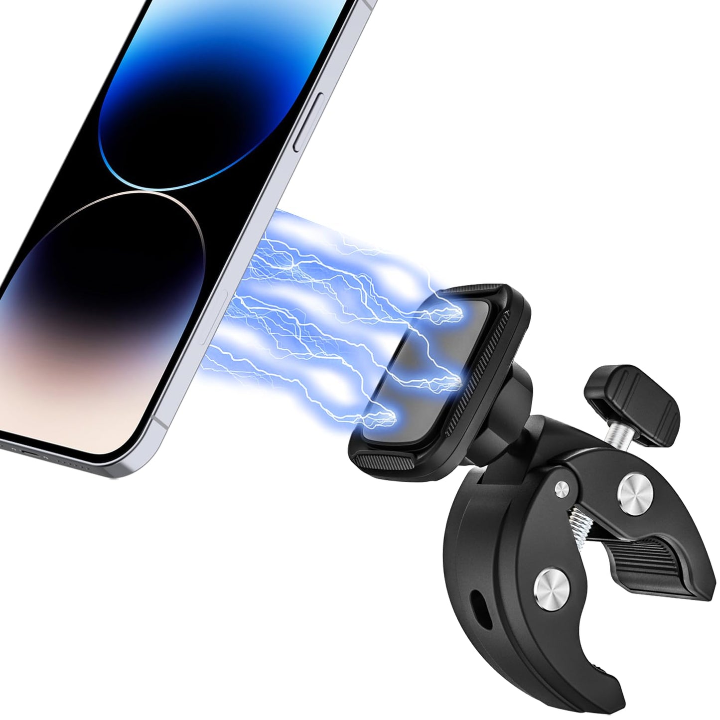 Woleyi Magnetic Spin Bike Phone Holder, Phone Mount For Exercise Bike, Stationary Bicycle, Treadmill, Stroller, Elliptical, Micr