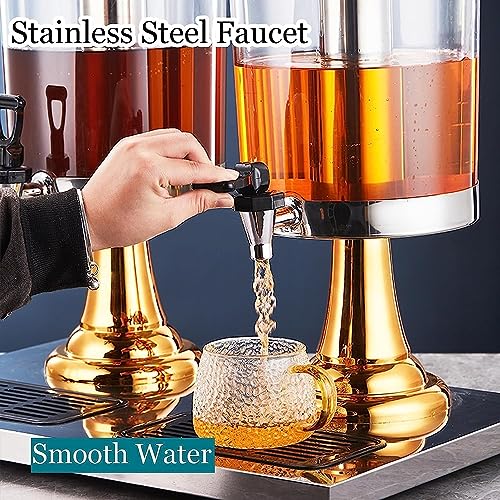 NYTFHMS Drink dispensers for Parties, Stainless Steel Juice Beverage Dispenser, 8/16/24L Catering Drinks Fountain, for Jui...