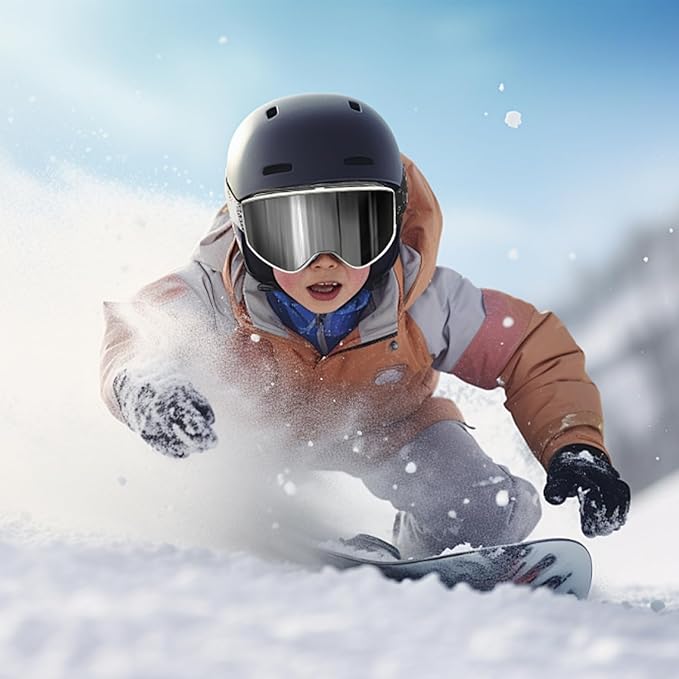 EXP VISION Ski/Snowboard Goggles Parent-child Snow Goggles Over Glasses for Men, Women Youth Kids