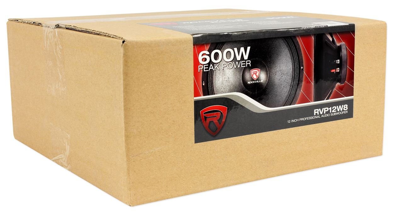 Rockville Rvp12W8 1200W 12 Pro Subwoofers 8 Ohm Raw Sub Woofers 40 Oz Magnets