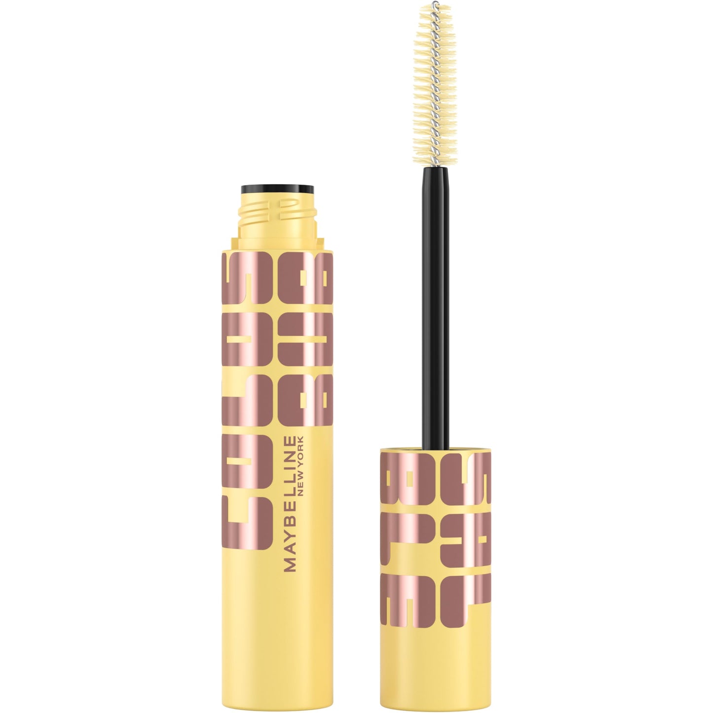 Maybelline The Colossal Bubble Washable Mascara, Buildable Mascara Volume and Length Formula for Bold, Separated Lashes, Brownis