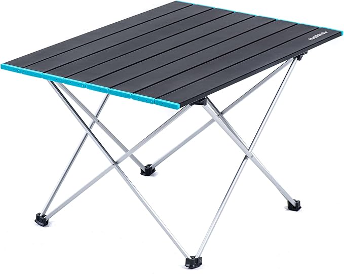 Naturehike FT08 Portable Camping Table, Ultralight Aluminum Folding Beach Table with Carry Bag for Outdoor Cooking, Picni...