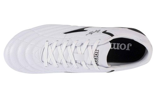 Joma - Football Boots Aguila Cup FG - Sizes: 6.5 - Professional Soccer Cleats - Microfiber Upper, High Durability PU Outsole, Heel Reinforcement, Enhanced Tongue-Free Fit - Colors: White Black