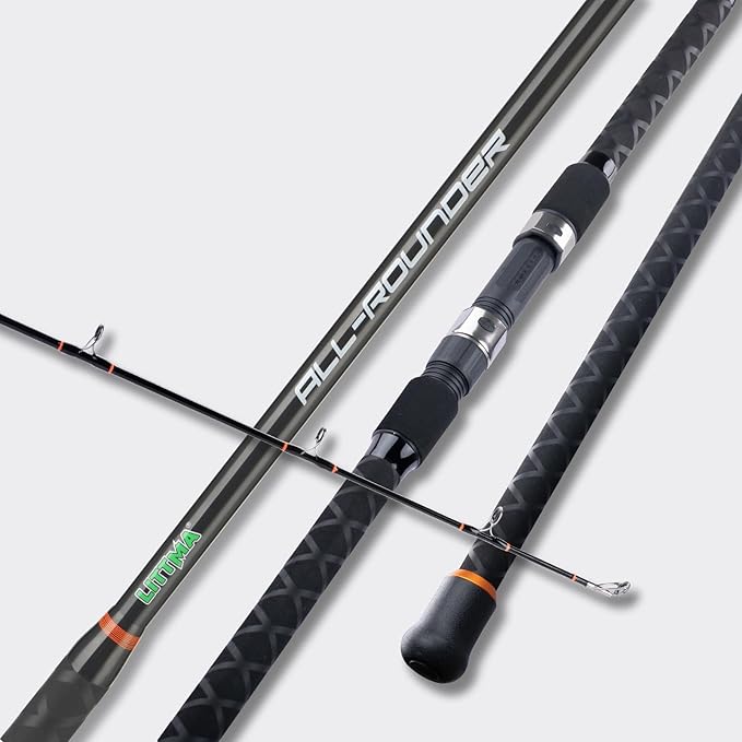 LITTMA All Rounder Graphite Composite Surf Fishing Rod - Lightweight and Durable 2-Piece Design - Ergonomic M/MH Spinning ...