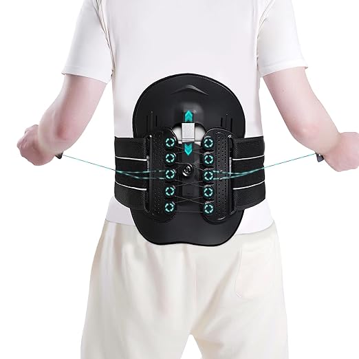 TANDCF LSO Spine Decompression Support-Entire ARC Back Brace for Women & Men,3D PAD Plus Lumbosacral Corset Belt with Adjustable Pulley System Decompression Back Support for Sciatica,Herniated Discs