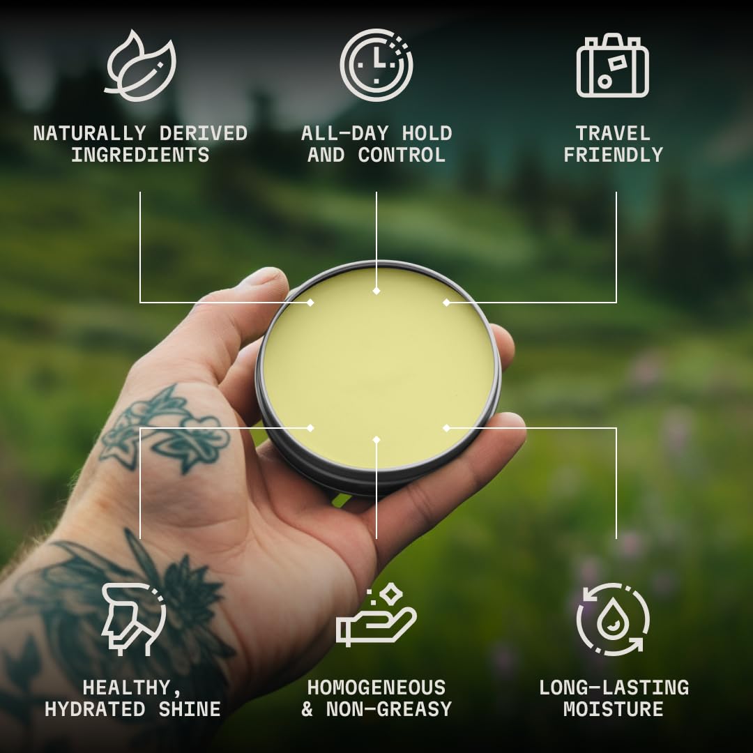 Striking Viking Beard Oil and Balm - Leave in Beard Conditioner - Tames, Styles, Softens, and Moisturizes Beards and Mustache -