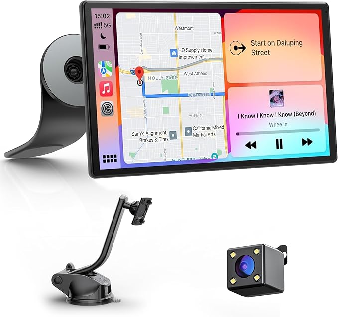Avylet 9" CarPlay Screen for Car with Apple CarPlay & Android Auto, Portrait & Landscape Mode, Touchscreen & Backup Camer...