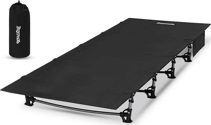 Buymoth Ultralight Folding Tent Camping Cot Bed Lightweight Backpacking Cot Without Tools Hiking Cot Portable Camping Bed ...