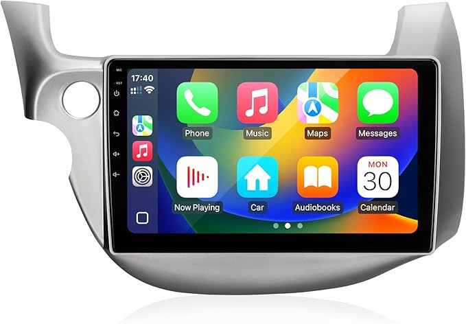 Crownyu for FIT 2009-2013 Radio Compatible with Wirelessly Carplay Android Auto Upgrade Android Car Stereo Bluetooth Navig...