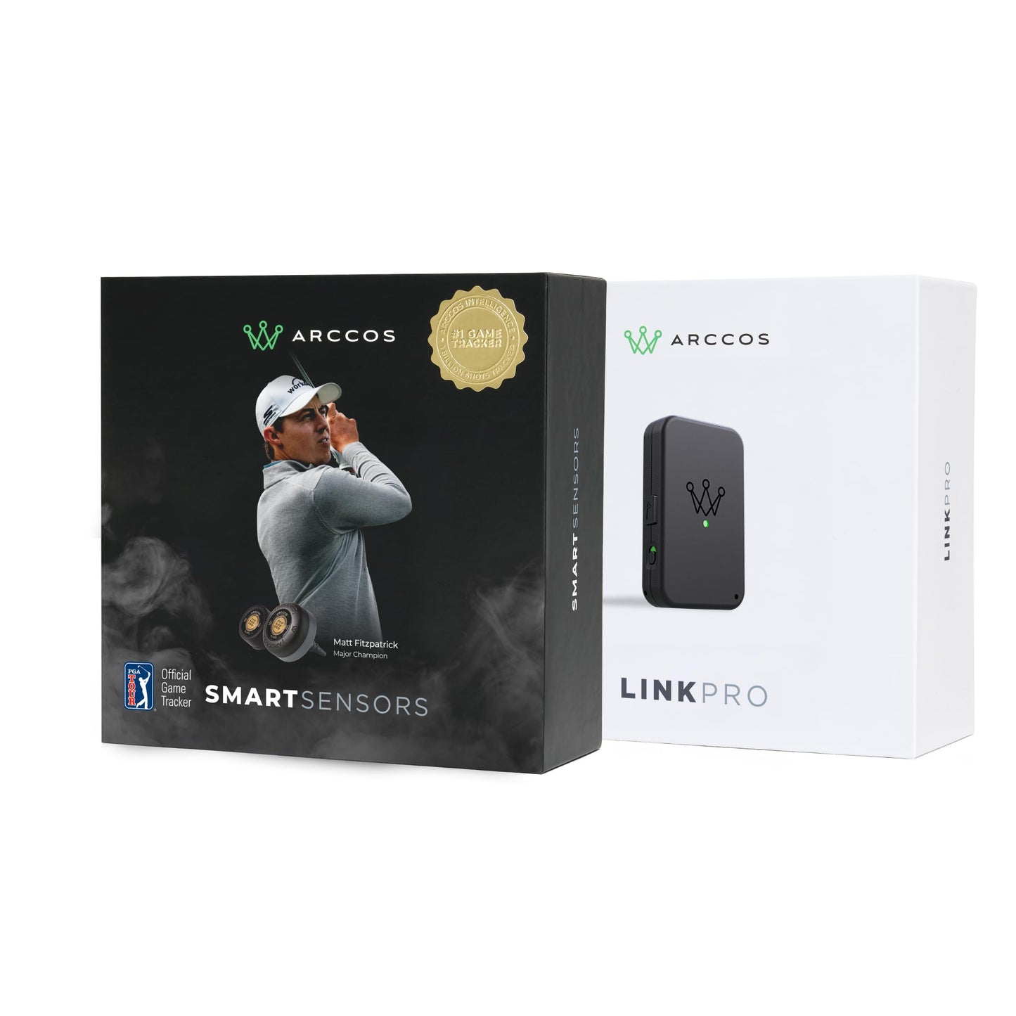 Arccos Smart Sensors Bundle - Gen 4 Smoke Sensors, Link Pro & 1st Years Membership