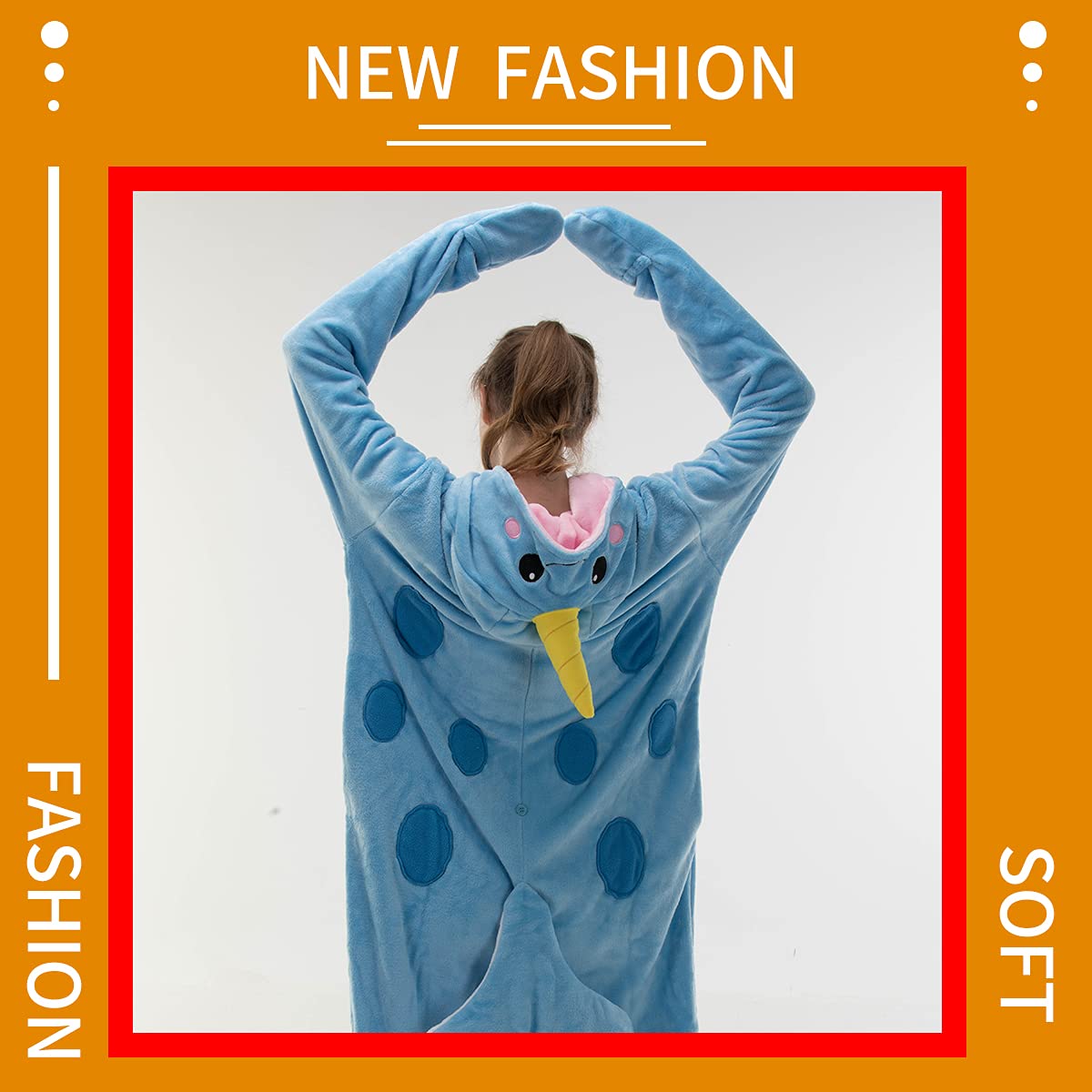 COSUSKET Snug Fit Unisex Adult Onesie Pajamas, Flannel Cosplay Animal One Piece Halloween Costume Sleepwear Homewear
