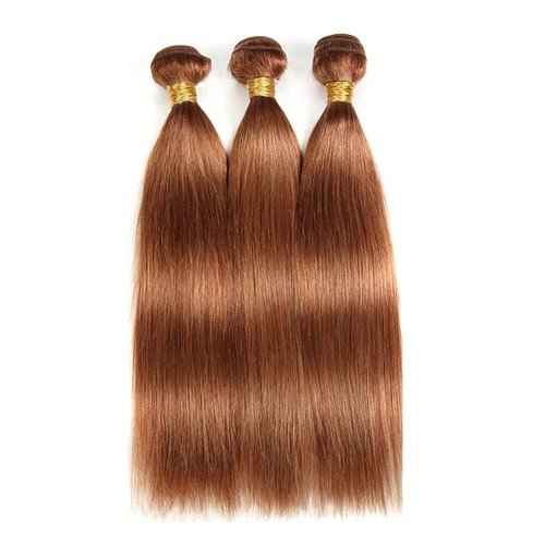 Condescension Human Hair Bundles 16 18 20 Inch Blonde Light Brown Straight Bundles Human Hair Unprocessed Brazilian Virgin Quick Weave Hair for Black Women