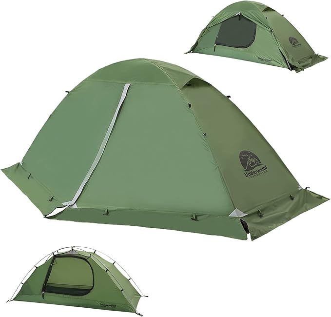 1/2 Person Backpacking Tent for 4-Season - Winter Waterproof Tent for One Person, Lightweight Camping Gear for Backpackin...