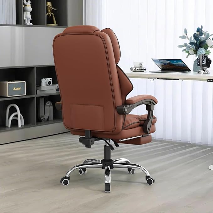XUEGW Office Chair with Footrest Height Adjustable Gaming Computer Chair High Back Executive Swivel Desk Chairs