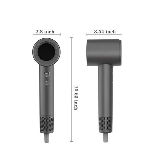 BOWEI Hair Dryer, Negative Ionic Hair Dryer, High-Speed Blow Dryer with 110,000 RPM Brushless,Fast Drying Travel Hairdryer, Lightweight 3 Speeds and 6 Temps Low Noise with Magnetic Nozzle
