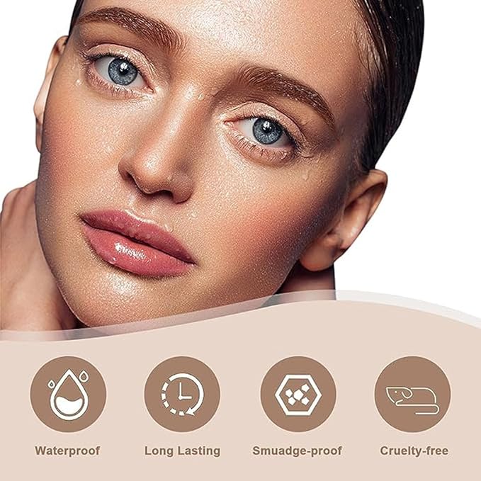 Eyebrow Pencil,Waterproof Brow Pen with Micro-Fork Tip,Smudgeproof Long Lasting Fine Sketch Microblading Pen，Natural Looking Eye Makeup Eyebrow Pen-01#Light coffee color